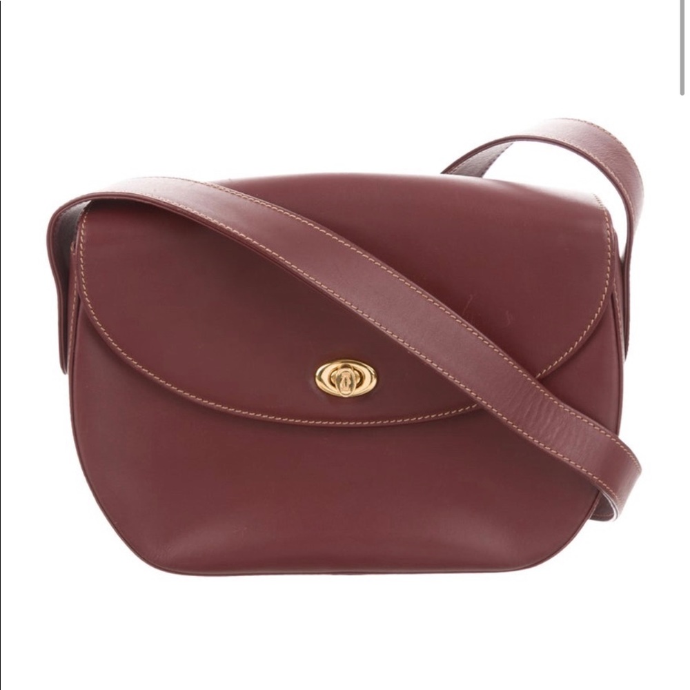 Cartier Leather Must De Cartier Saddle Bag